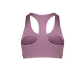 Sujetador deportivo Nike Swoosh color verde agua, de soporte medio, con almohadillas cosidas y tecnología Dri-FIT.