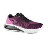 Championes deportivos Actvitta Zay, color lila con detalles en rosa y azul, confeccionados en malla transpirable con cordones y suela de goma.