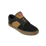 Championes Etnies Barge LS X Indy, color negro con detalles en marrón y rojo.