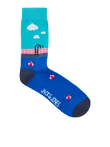 Medias de corte medio con diseño estampado de una piscina, marca Jack & Jones.