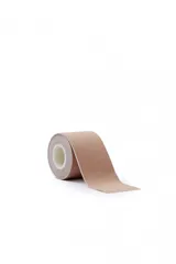 Cinta beige de poliéster para realzar el busto, de 5cm de ancho y 300cm de largo.