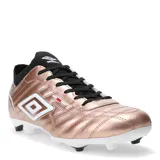 Championes de fútbol para hombre, color dorado, diseñados para alta performance con suela de tacos múltiples.