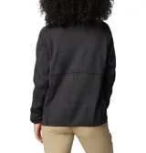 Campera polar Columbia Sweater Weather, color gris jaspeado, con cierre frontal completo, cuello alto y bolsillos laterales con cierre.