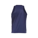 Musculosa deportiva Asics Core Running color azul marino, con logo reflectivo en el pecho.