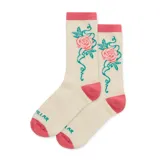 Calcetines Caterpillar grises con diseño de rayos rosas.