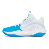 Championes de básquet Under Armour Lockdown 7, color negro con detalles en dorado y suela blanca.
