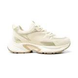 Championes deportivos American Sport Jena, color blanco con detalles plateados.