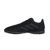 Championes de fútbol Adidas Goletto VIII, color negro con las tres tiras características de la marca en el lateral.