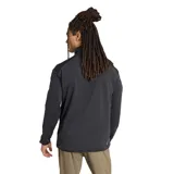 Buzo negro de hombre marca Adidas Terrex con cierre parcial.