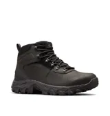 Botas de senderismo Columbia Newton Ridge Plus, color negro, con capellada de cuero recubierto de PU, ante y malla. Cuentan con tecnología Omni-Tech™ impermeable y transpirable, entresuela TechLite™ para amortiguación y suela Omni-Grip™ para tracción en todo tipo de terrenos.