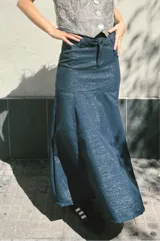 Falda Leret Azul Shine