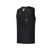 Musculosa de básquet negra con logo y nombre del equipo Chicago Bulls en el frente.