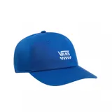 Gorro azul de algodón con logo bordado de Vans en la parte frontal.