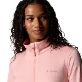 Campera polar Columbia con cierre frontal, bolsillos laterales con cierre y orificios para pulgares.