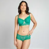 Culote de encaje color verde.