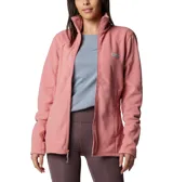 Campera polar Columbia Basin Trail III Full Zip para mujer, color azul marino. Con cierre frontal completo y bolsillos laterales con cierre.