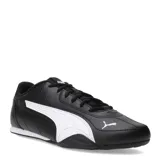 Championes Puma Catch negros con detalles en blanco, de corte bajo y estilo deportivo.