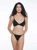 Colaless negra con elástico fino en la cintura y laterales.