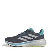 Championes Adidas Response Super M, color gris topo con detalles en verde mente y blanco.