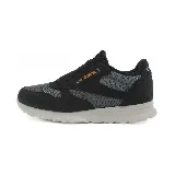 Championes Olympikus Jogging 101 SE, color negro y gris con detalles en naranja.