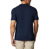 Remera de hombre Columbia de manga corta, color negro, con logo de la marca estampado en el pecho y en la manga.