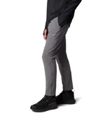 Pantalón de senderismo gris con tecnología Omni-Shade™ UPF 50 y Omni-Shield™ para protección solar y repelencia a la humedad. Cuenta con cintura elástica, cordón de ajuste interior, rodillas articuladas, bolsillos y cremalleras en las piernas.