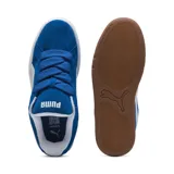 Championes urbanos Puma Park Lifestyle Easy, color azul con detalles en blanco y suela marrón.