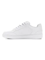 Championes Under Armour UA W Official, color blanco con detalles en naranja.