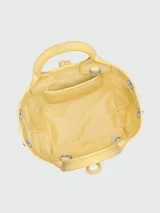 Bolso Longchamp modelo Le Roseau XS, color verde agua, con doble asa corta y correa larga extraíble.