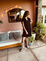 Vestido glow knit Black