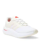 Championes Adidas Znsara Boost, color blanco con detalles en beige y rojo.