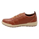 Championes urbanos Hush Puppies modelo Draper, color azul marino, confeccionados en cuero, con cordones grises, plantilla Smart Foam® y suela de goma color beige.
