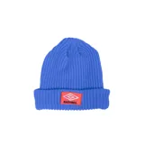 Gorro de lana azul con el escudo del Club Nacional de Football bordado en el frente.