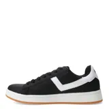 Championes urbanos Pony Square, color negro con detalles en blanco, suela blanca con línea marrón y logo de la marca en el lateral.