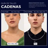 Collar de plata 925 con dije de la letra A, mitad con circonias.