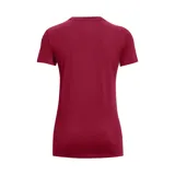 Remera deportiva Under Armour color fucsia con logo blanco estampado en el frente.