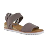 Sandalia Skechers BOBS Desert Kiss - Poppy Bloom color beige, con tiras de tejido elástico y plantilla Memory Foam.