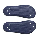 Sandalia Under Armour Locker azul marino con logo en relieve en la tira superior.