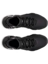 Championes Under Armour Halo Trainer, color negro, con detalles plateados y suela texturizada.