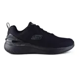 Championes deportivos Skechers Bounder 2.0 Nasher, color negro, con cordones y plantilla Skechers Air-Cooled Memory Foam.