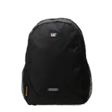 Bandolera Caterpillar modelo Rhett Utility Bag, color negro, con logo de la marca en la parte frontal. Presenta un bolsillo frontal con cierre y un bolsillo lateral de malla.