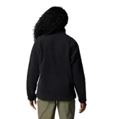 Campera polar Columbia color crema, con cierre frontal completo, cuello alto, bolsillos laterales y bolsillo en el pecho con cierre de velcro.
