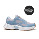 Championes Hi-Tec Piper color beige con detalles en celeste y suela blanca.