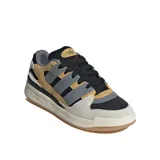 Championes Adidas Forum 2000, color beige, gris y negro, con detalles en cuero y gamuza.