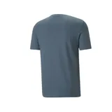 Remera Puma gris de corte clásico con logo grande estampado en el pecho.