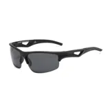 Lentes de sol unisex negros, con filtro UV 400 y lentes polarizados. Incluye estuche.