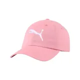 Gorra de béisbol Puma color rosa con logo de la marca bordado en blanco.