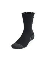 Medias deportivas unisex Under Armour Performance Tech, color borgoña con detalles en gris. Paquete de 3 pares.