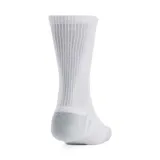 Medias deportivas unisex Under Armour Performance Tech, color borgoña con detalles en gris. Paquete de 3 pares.