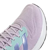Championes Adidas Response Runner, color lila con detalles en celeste y azul, ideales para running.